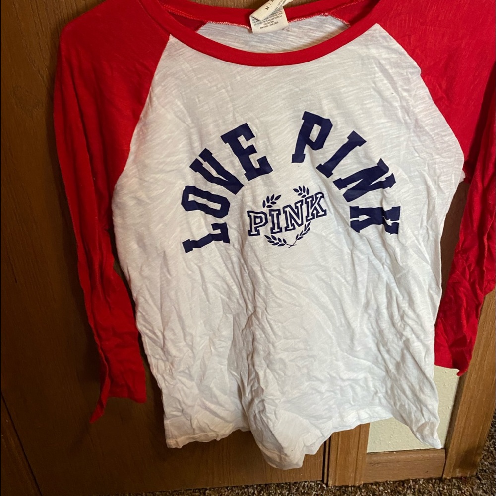 PINK baseball tee